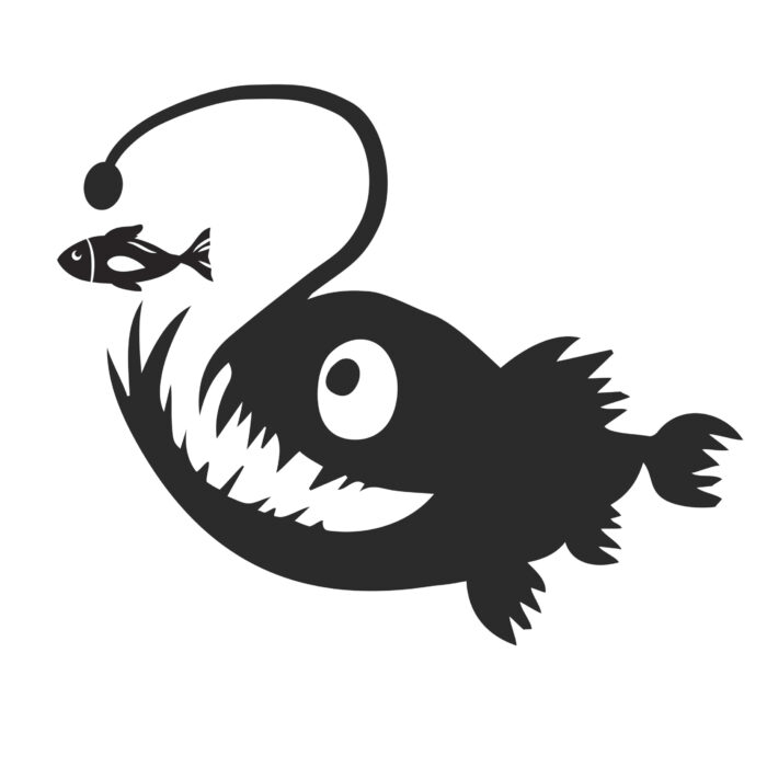 Angler Fisch - Tauch T-Shirt